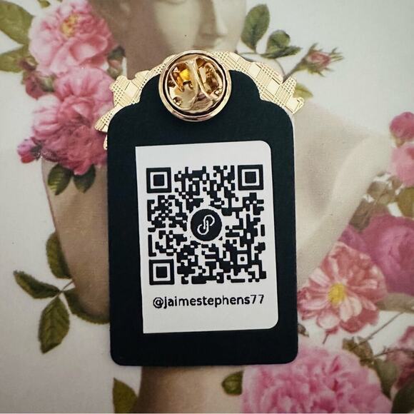 Overthinker Lapel Pin Brooch NWT Accessories Anxiety Indie Purple 80s Green - Picture 2 of 4